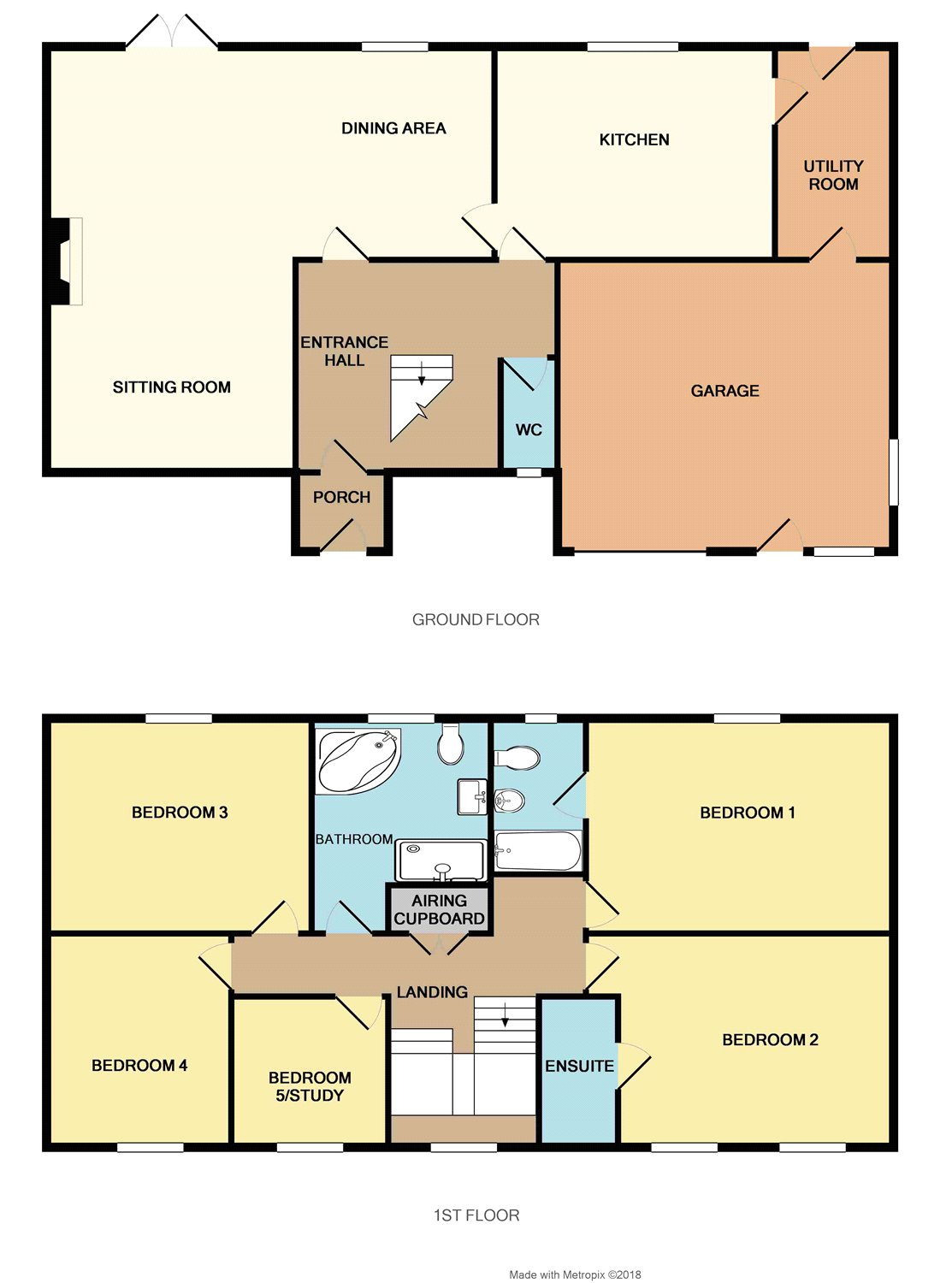 5 Bedrooms Detached house for sale in Foxdon Hill, Wadeford, Chard, Somerset TA20