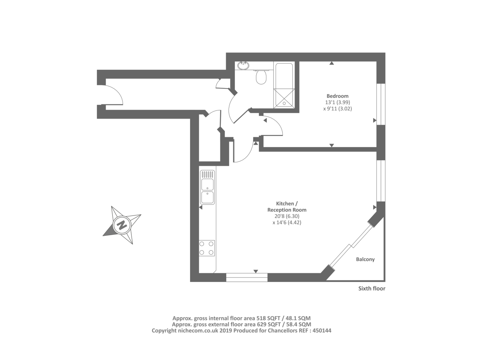 2 Bedrooms Flat for sale in Projection West, Merchants Place, Reading RG1