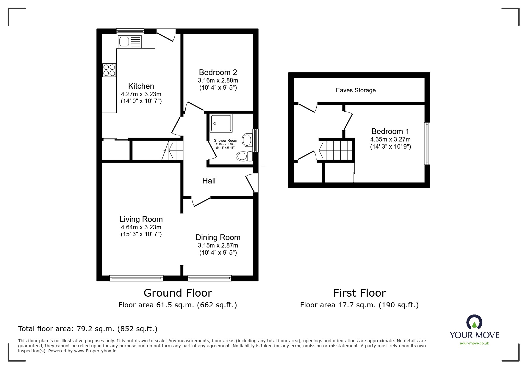6, Worcester Road, Swinton floorplan