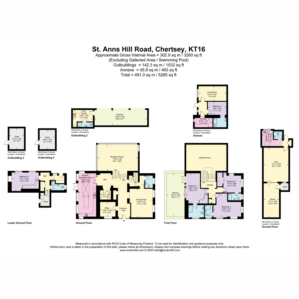 Svetlanas, St. Anns Hill Road, Chertsey floorplan