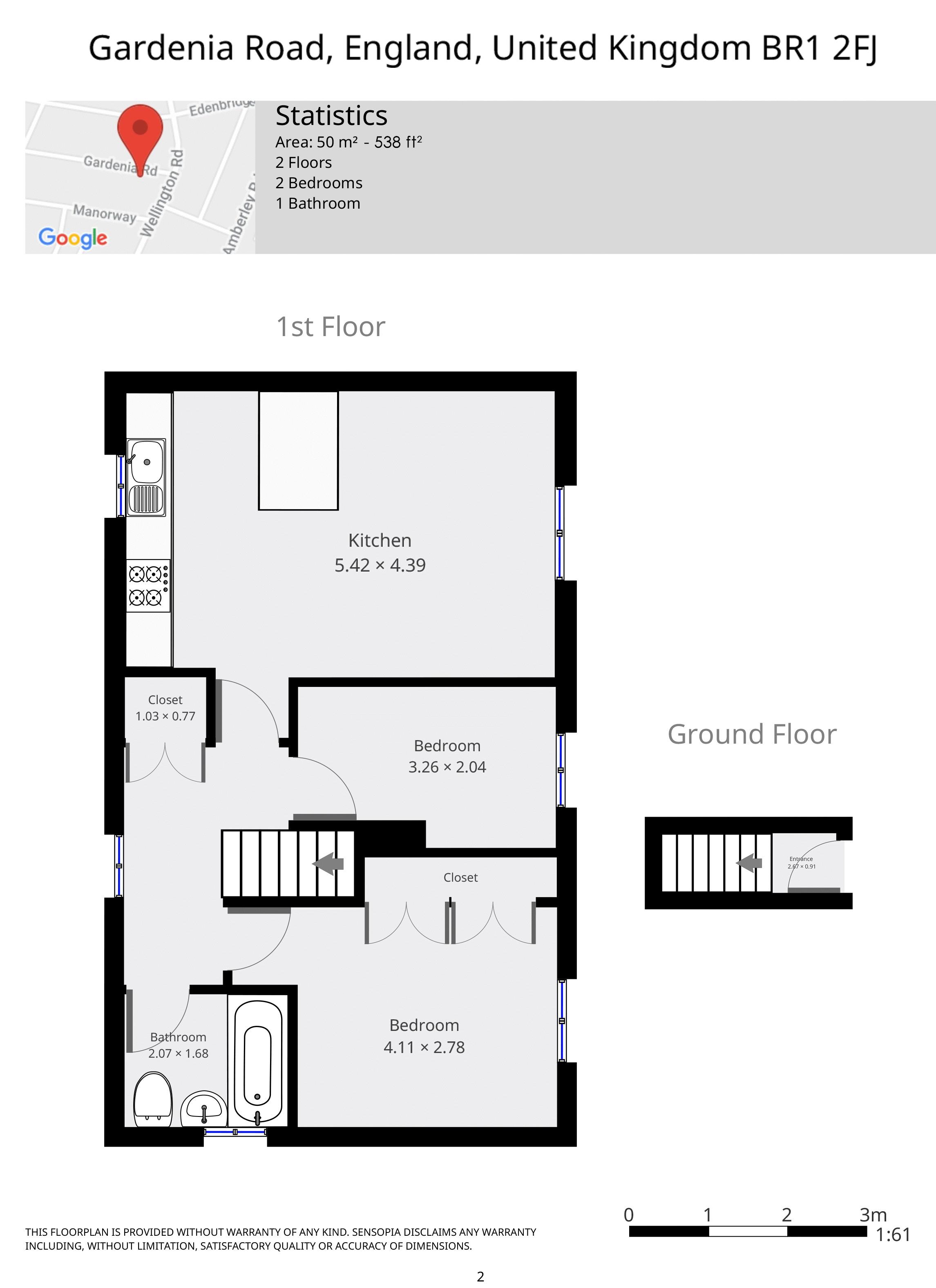 2 Bedrooms Detached house to rent in Fidgeon Close, Bromley BR1