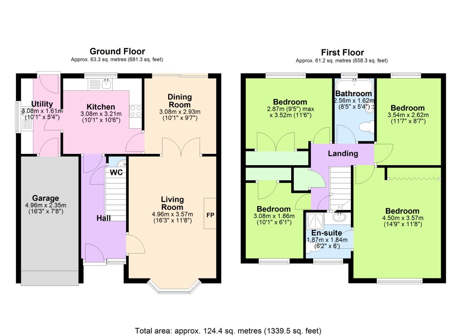 7, Keswick Close, Nottingham floorplan
