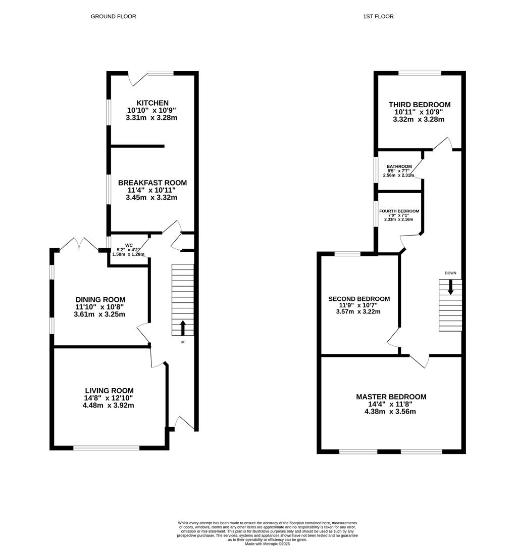 128, Calton Road, Linden floorplan