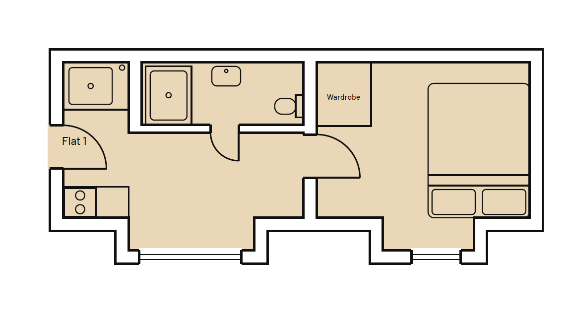 Flat 1, 8 The Grove, Greenford floorplan