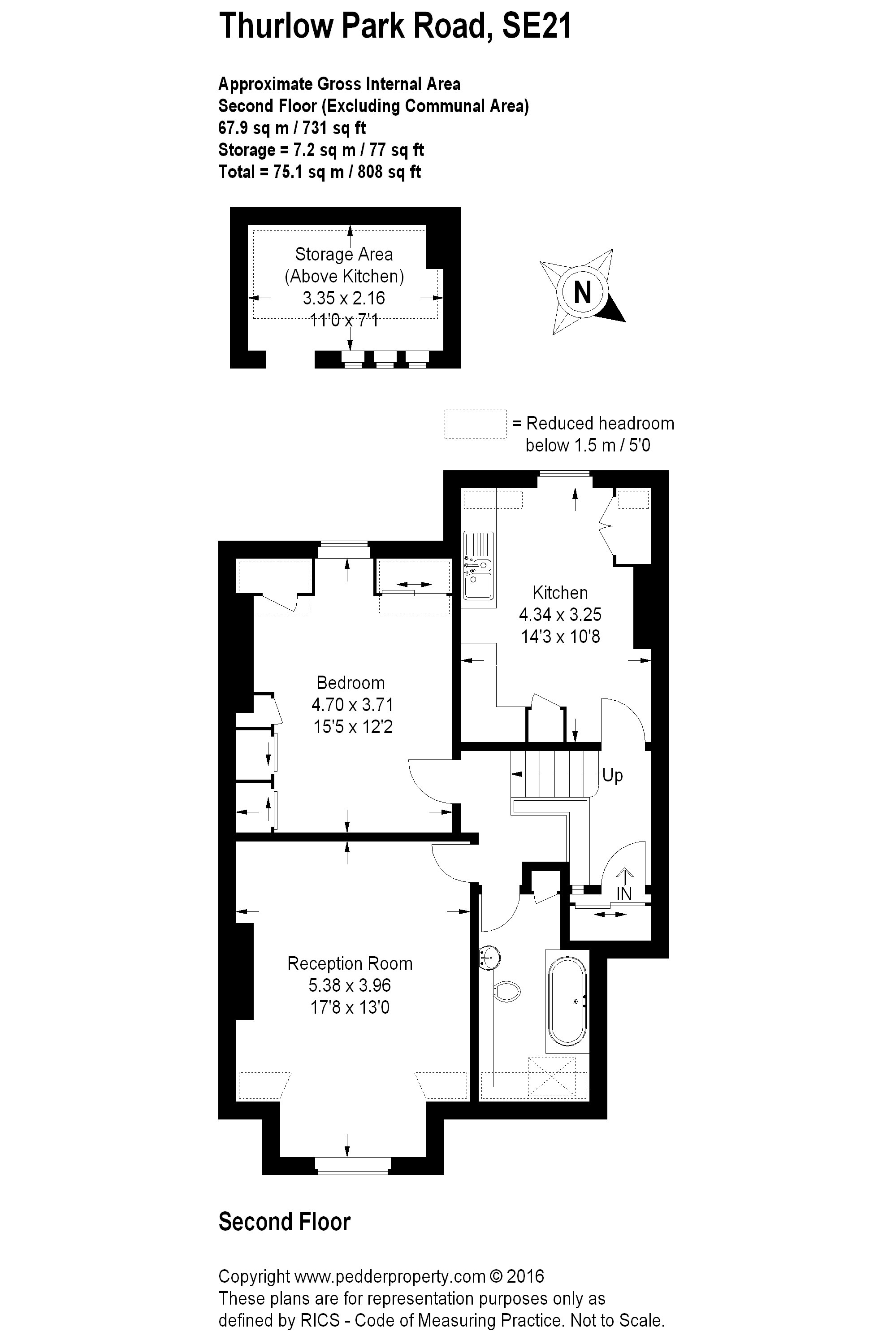 1 Bedrooms Flat to rent in Thurlow Park Road, Dulwich SE21