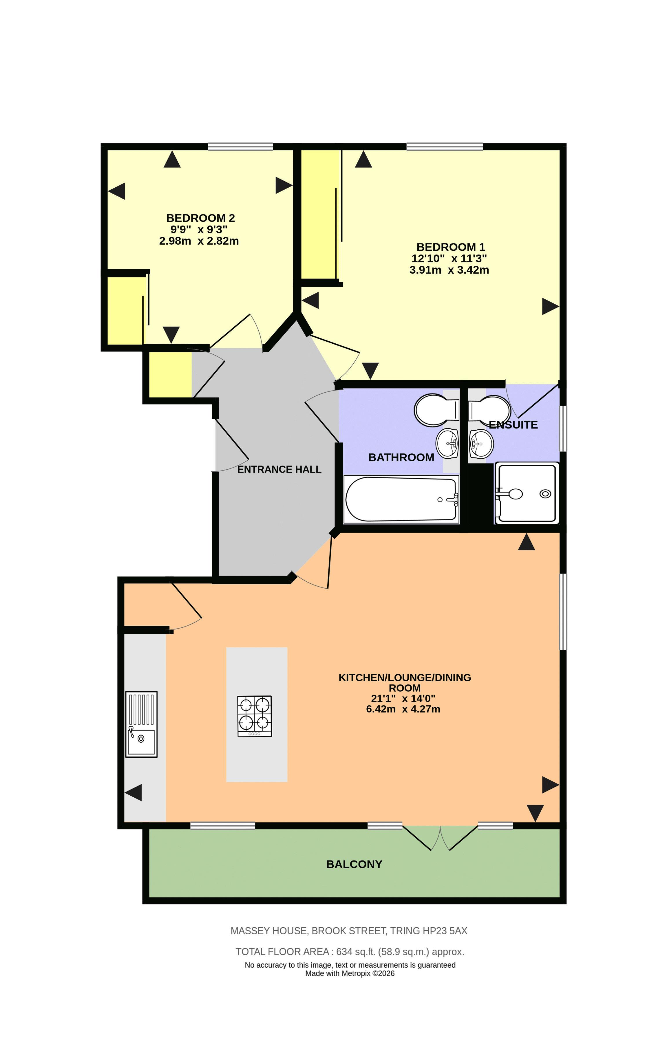 Flat 20, Massey House, Tring floorplan