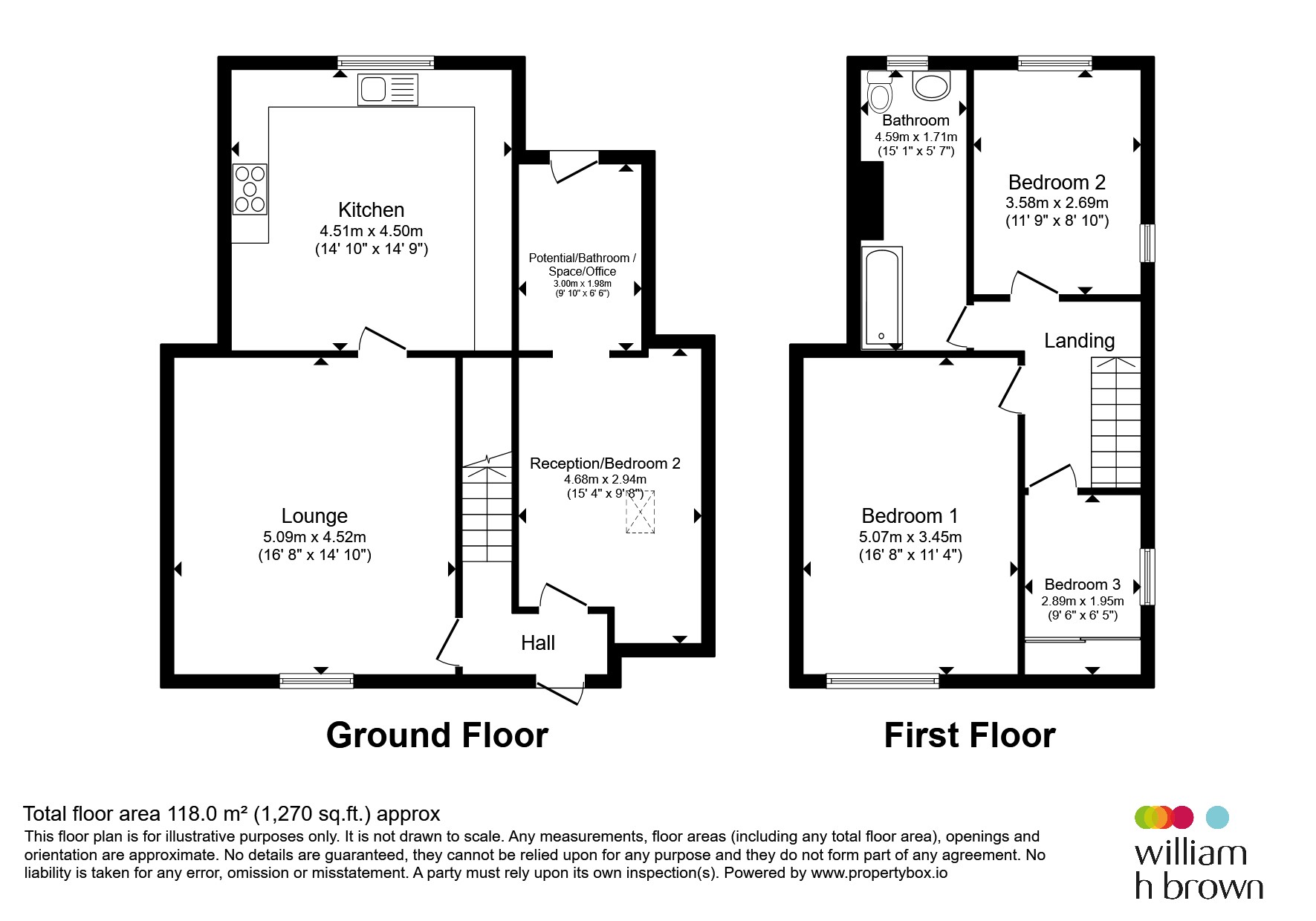 71, White Lee Road, Batley floorplan