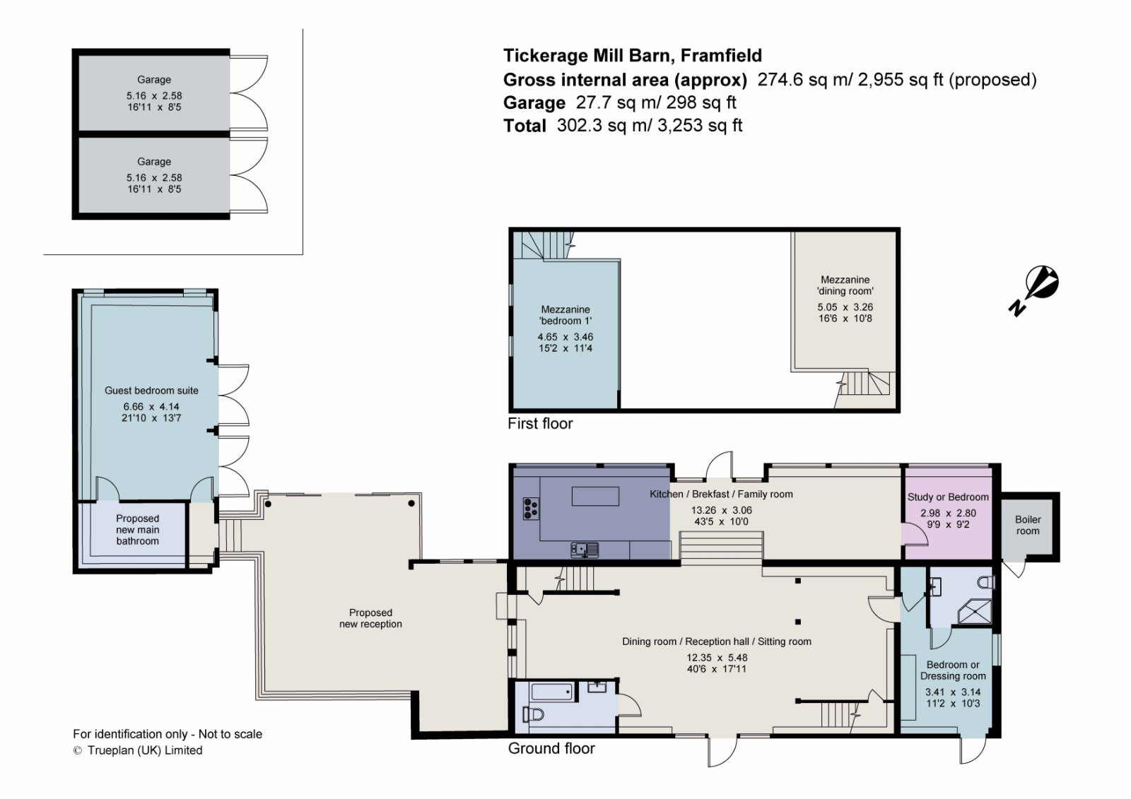 Tickerage Mill Barn,, Pound Lane, Uckfield floorplan