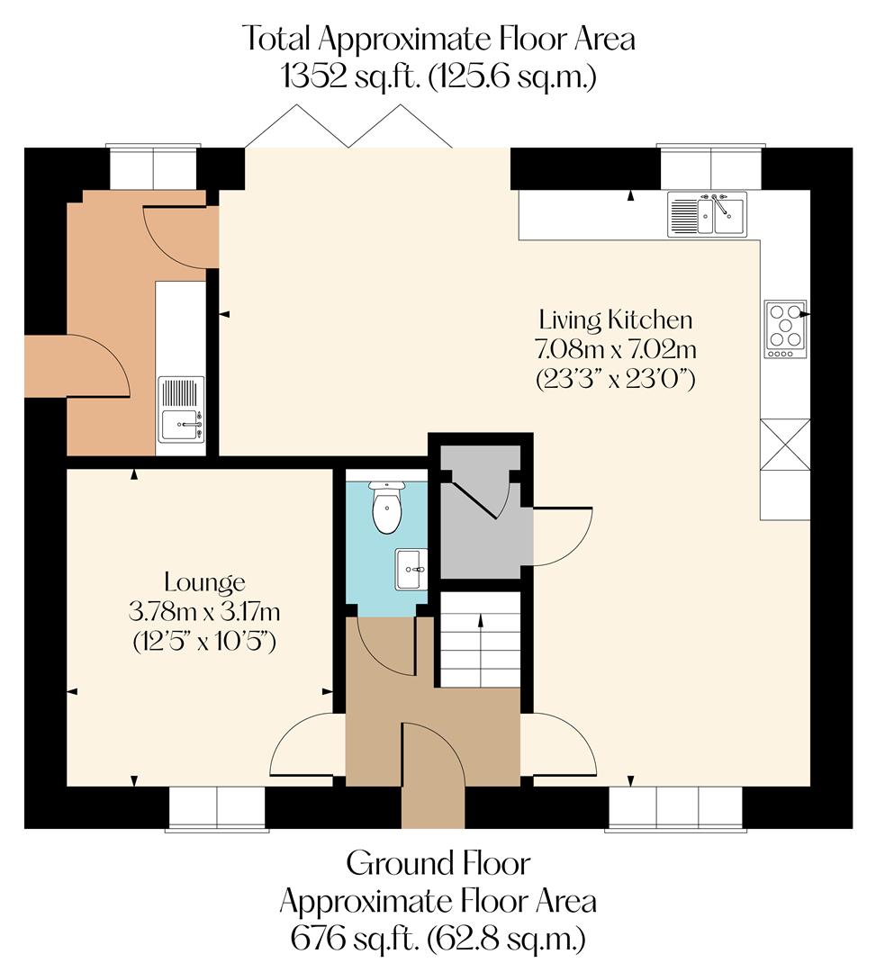 3 Brook Lane, Alfreton floorplan