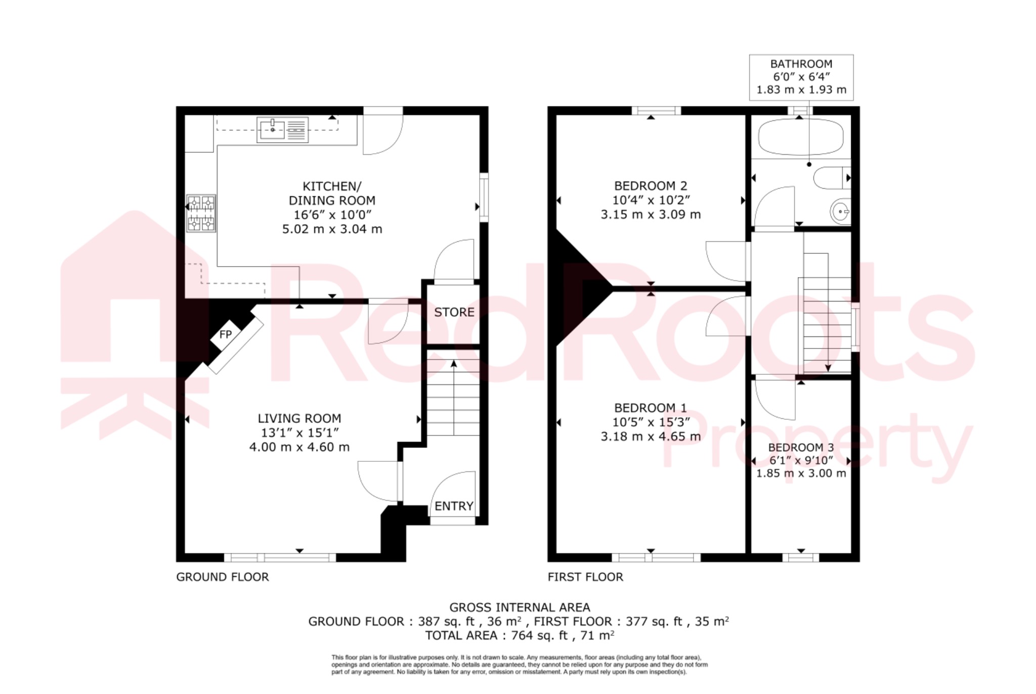 53A Ravensknowle Road, Huddersfield, West Yorkshire floorplan
