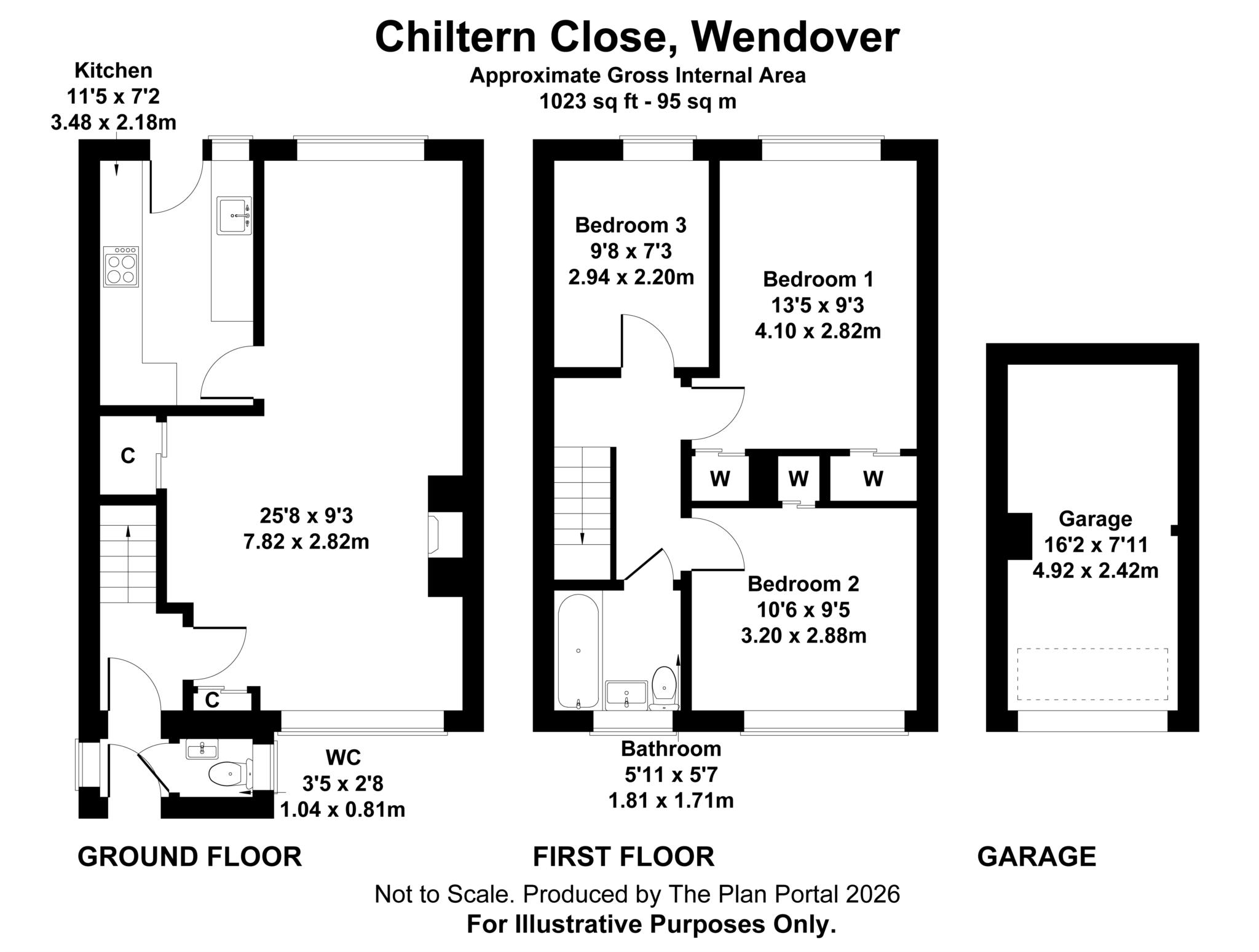 5, Chiltern Close, Aylesbury floorplan