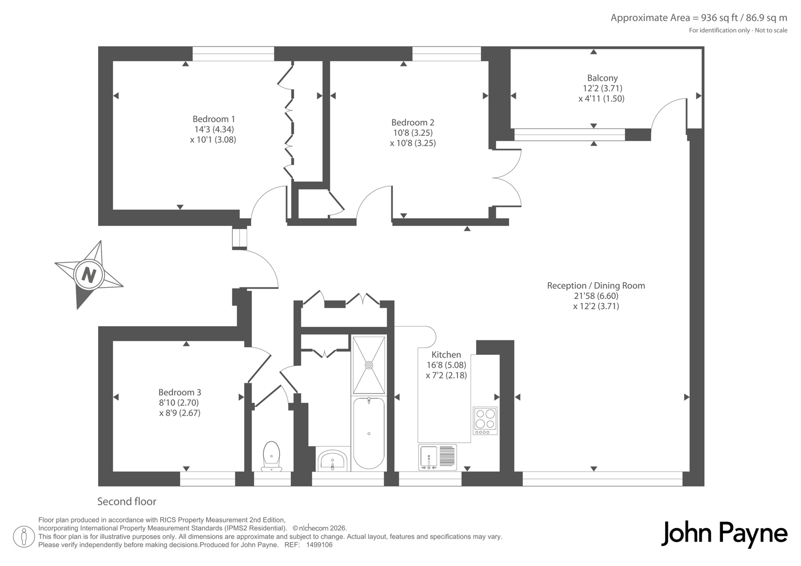 6, South Row, London floorplan