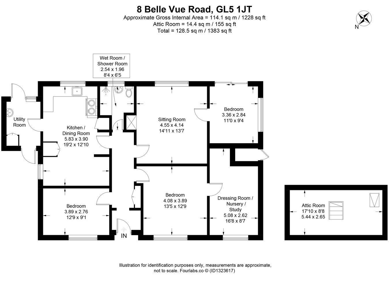 8, Belle Vue Road, Stroud floorplan