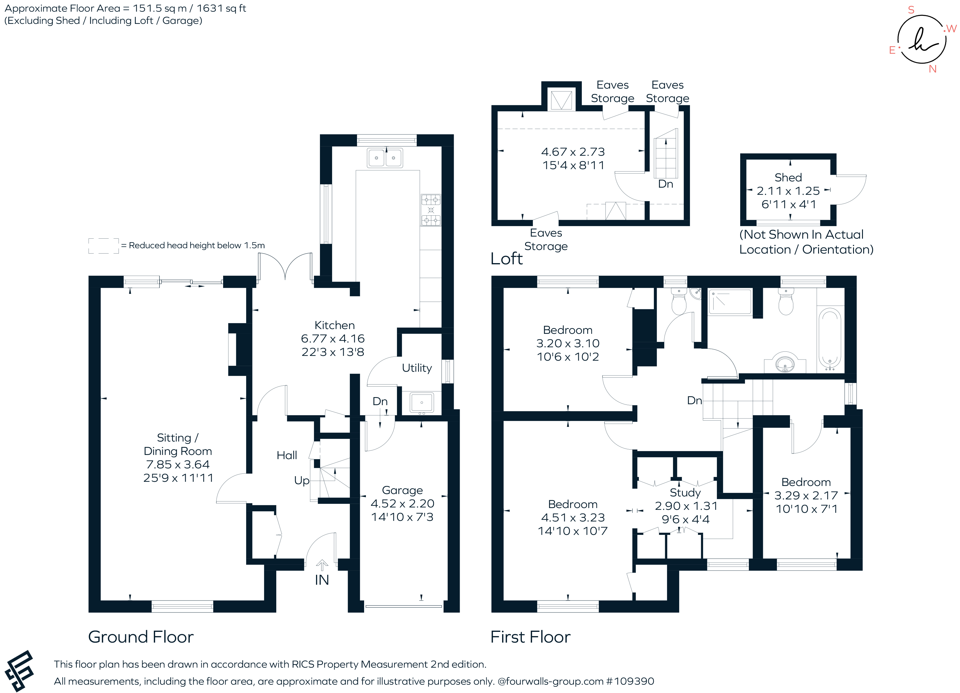 173, Burtons Road, Hampton Hill floorplan