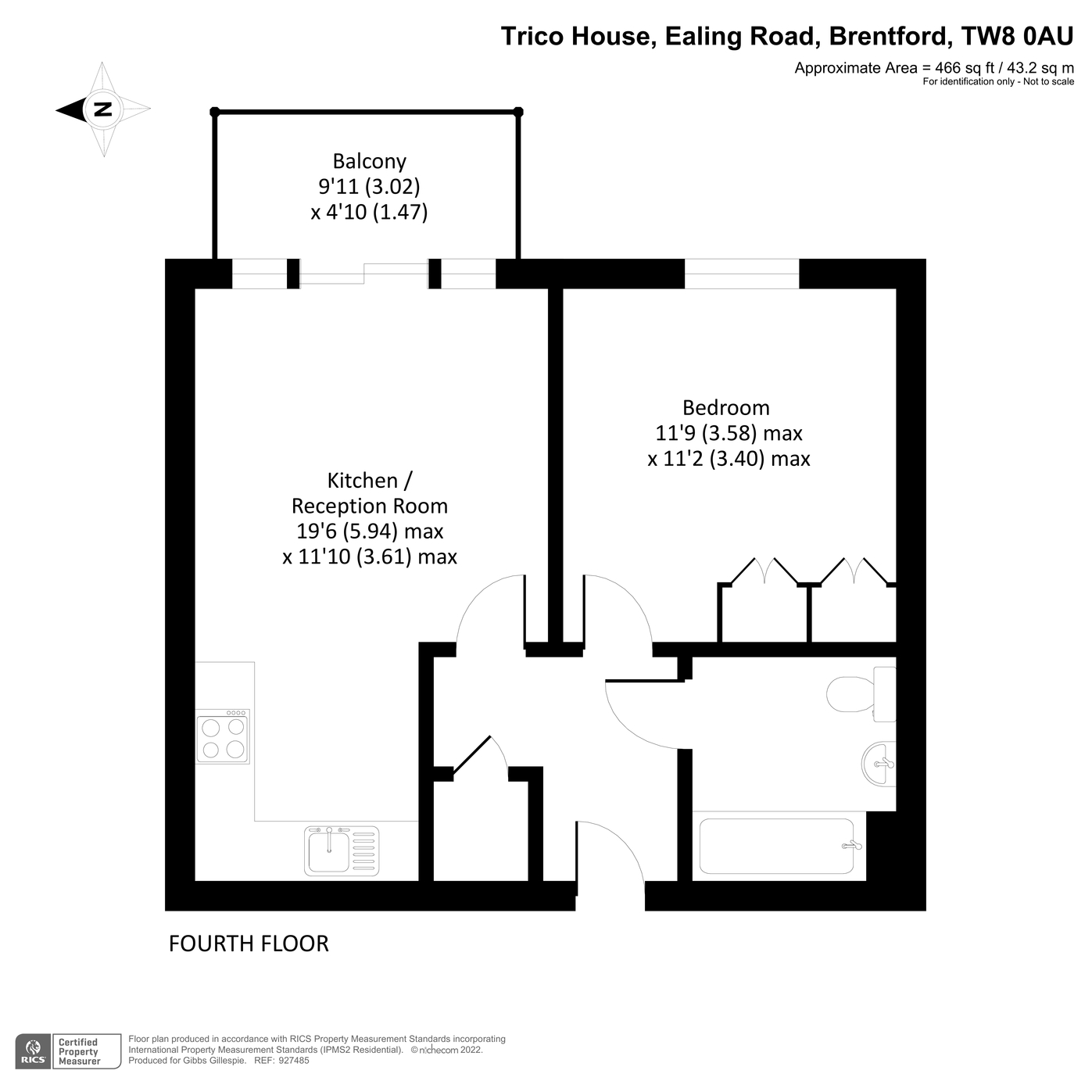 Apartment 403, Trico House,, Ealing Road, Middlesex floorplan