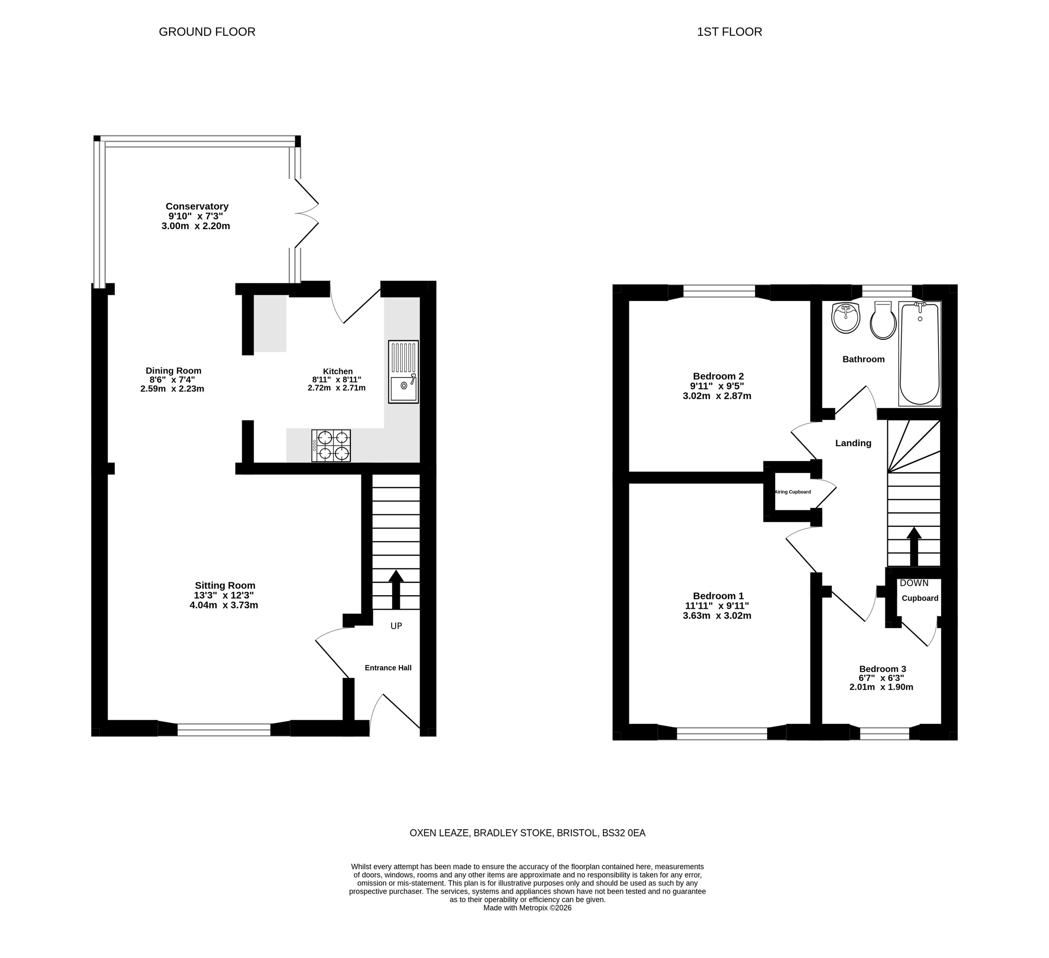 13 Oxen Leaze, Bristol floorplan