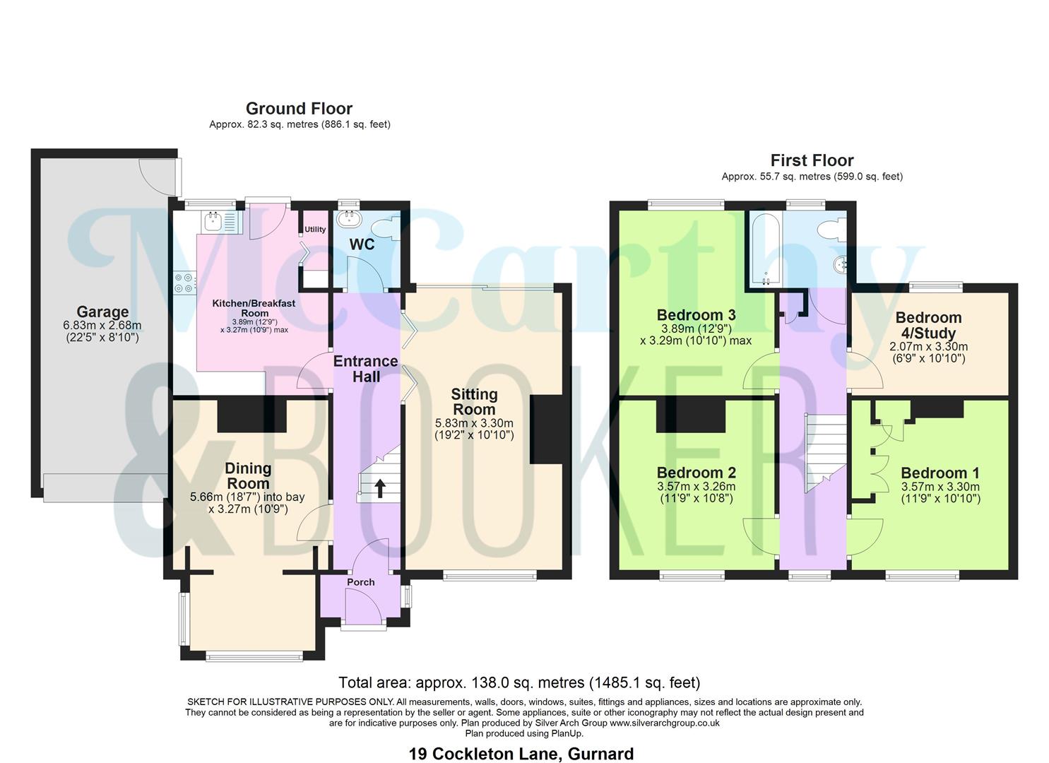19, Cockleton Lane, Gurnard floorplan