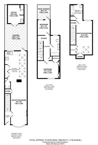 3 Bedrooms Terraced house to rent in St. Margarets Grove, St Margarets, Twickenham TW1
