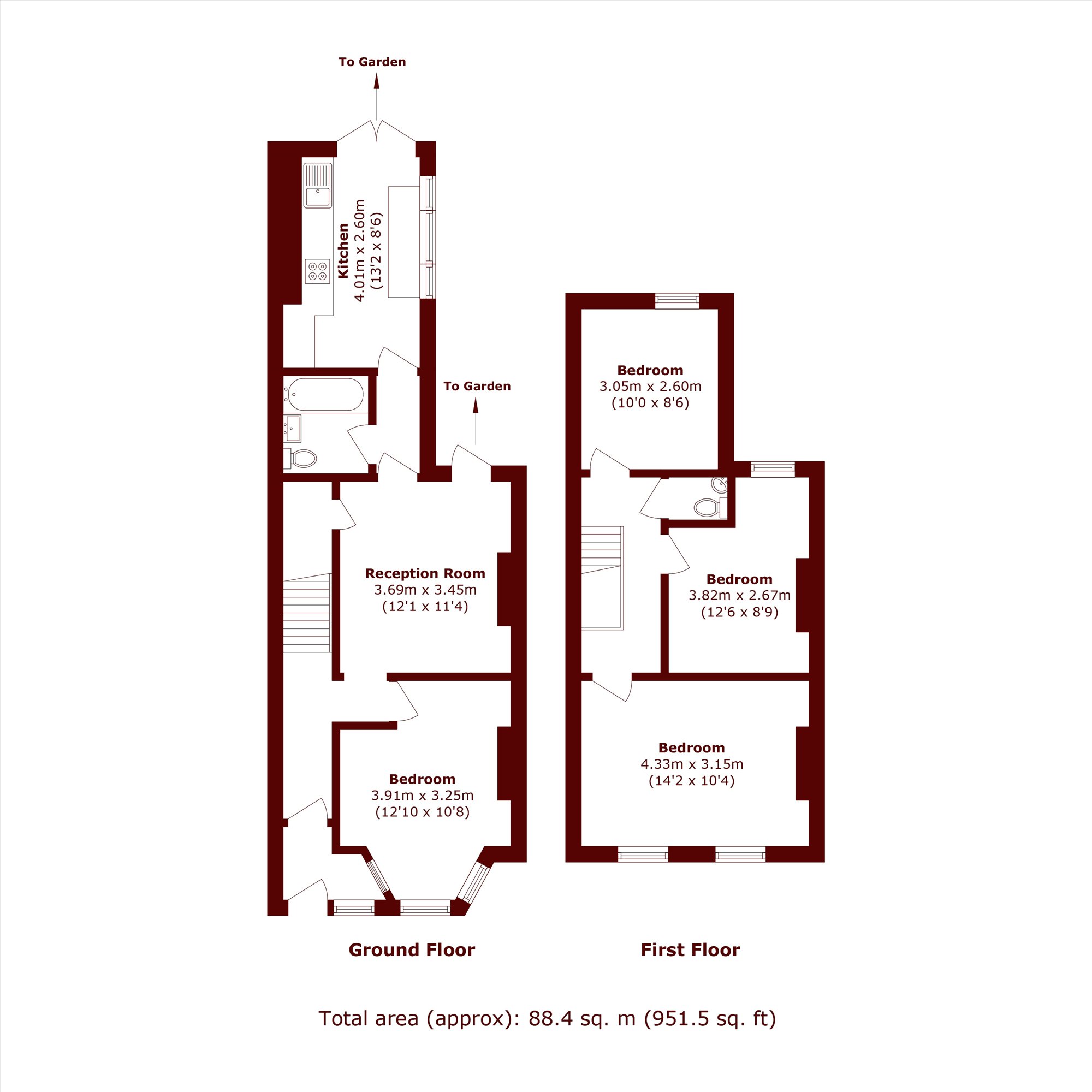 180, Marmadon Road, London floorplan