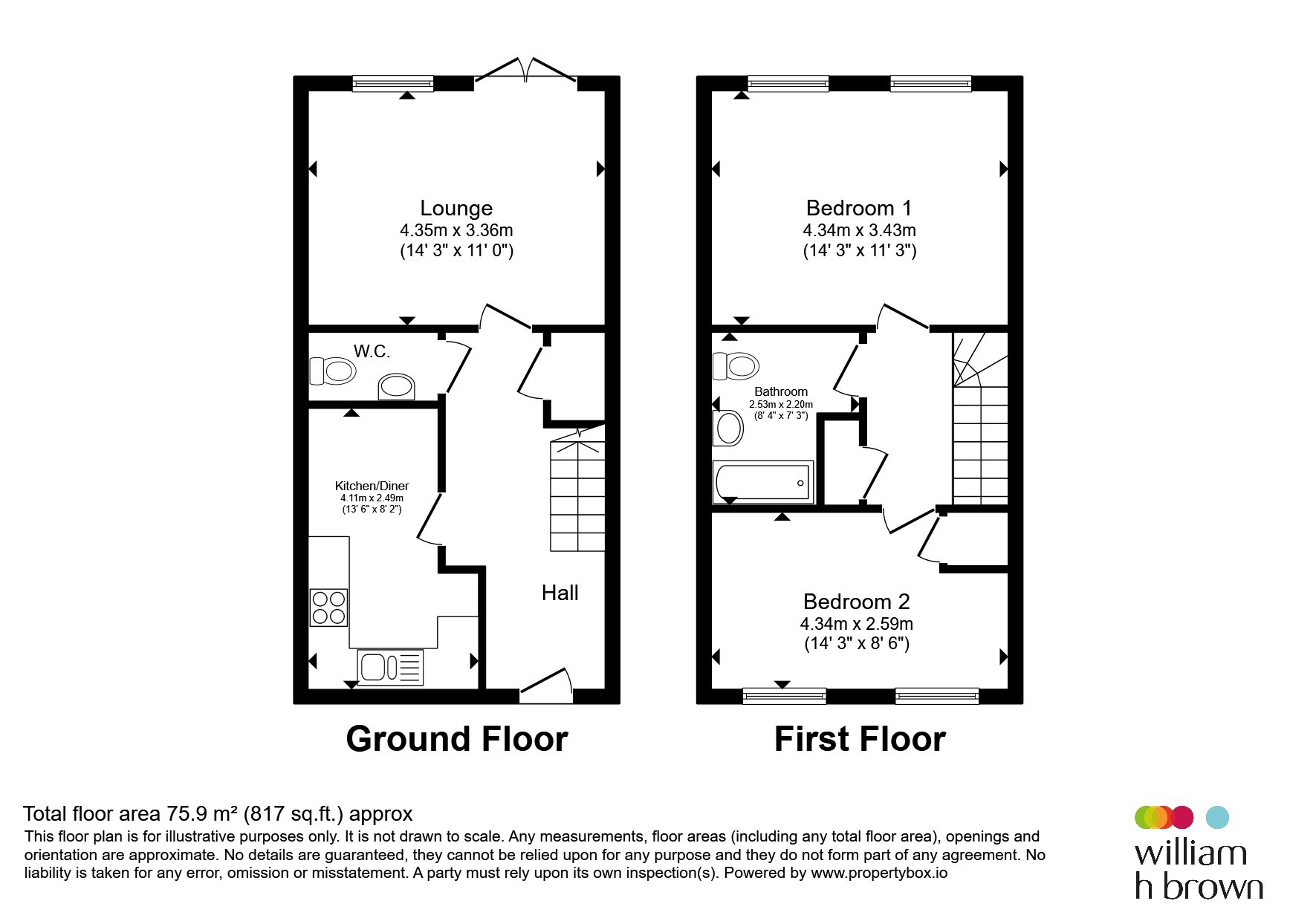 Plot 29, The Amber, Barrowby Place, Grantham floorplan