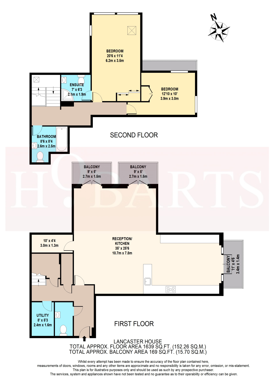 13 Lancaster House, Royal Connaught Park, BUSHEY floorplan
