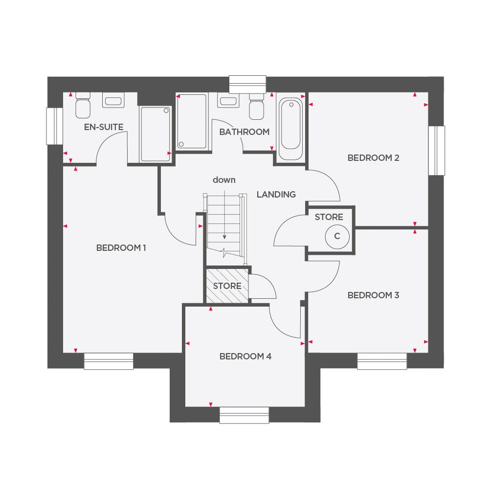 Plot 16 The Hornbeam Phase 2, Garstang Road, Preston floorplan