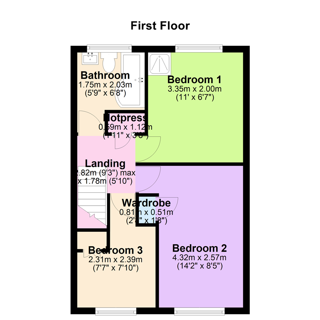 36, Church View, Ballynahinch floorplan