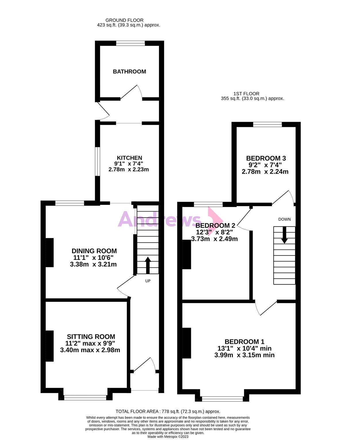 9, Swan Road, Gloucestershire floorplan
