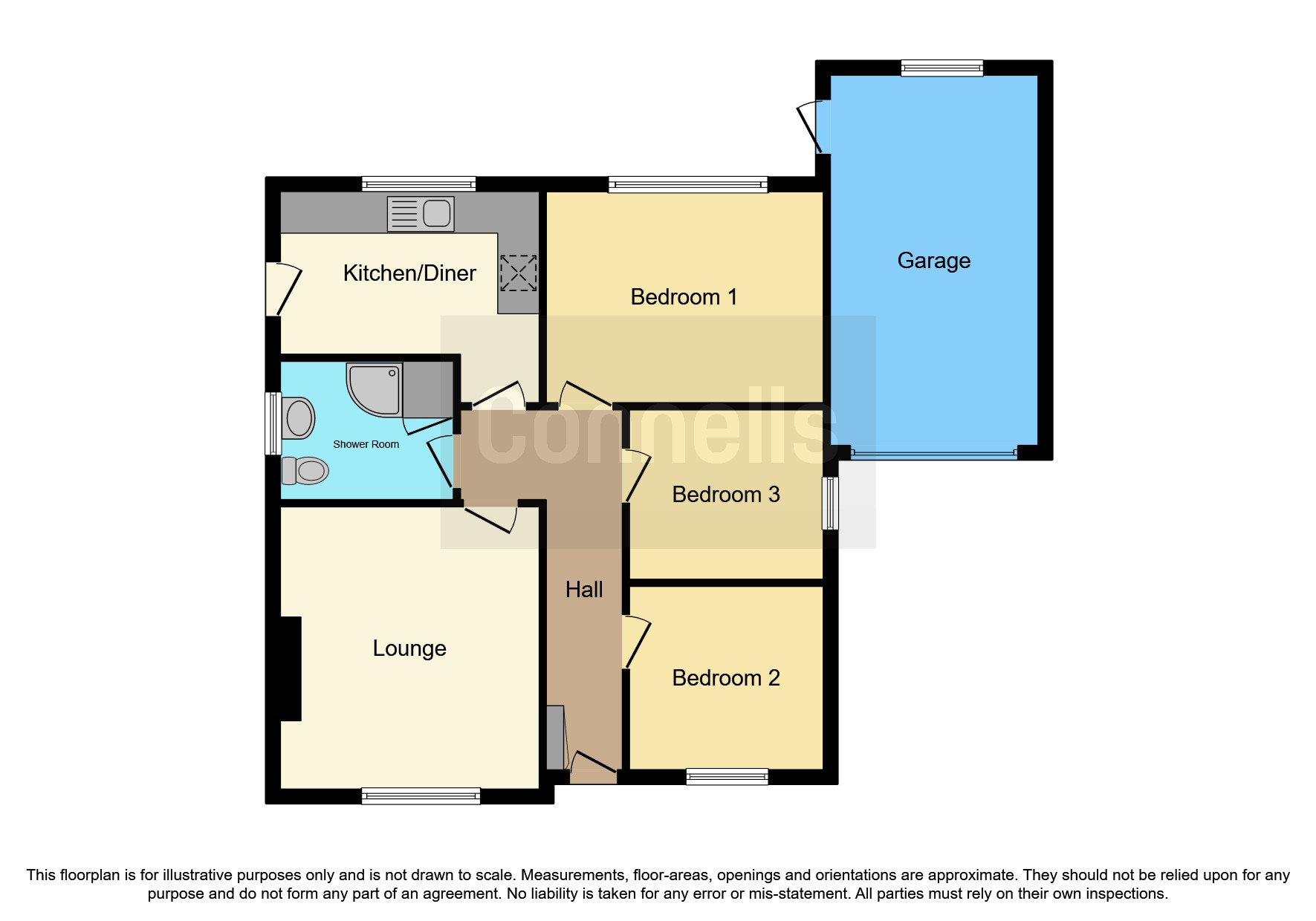 Soke Road, Newborough, Peterborough PE6, 3 bedroom detached bungalow