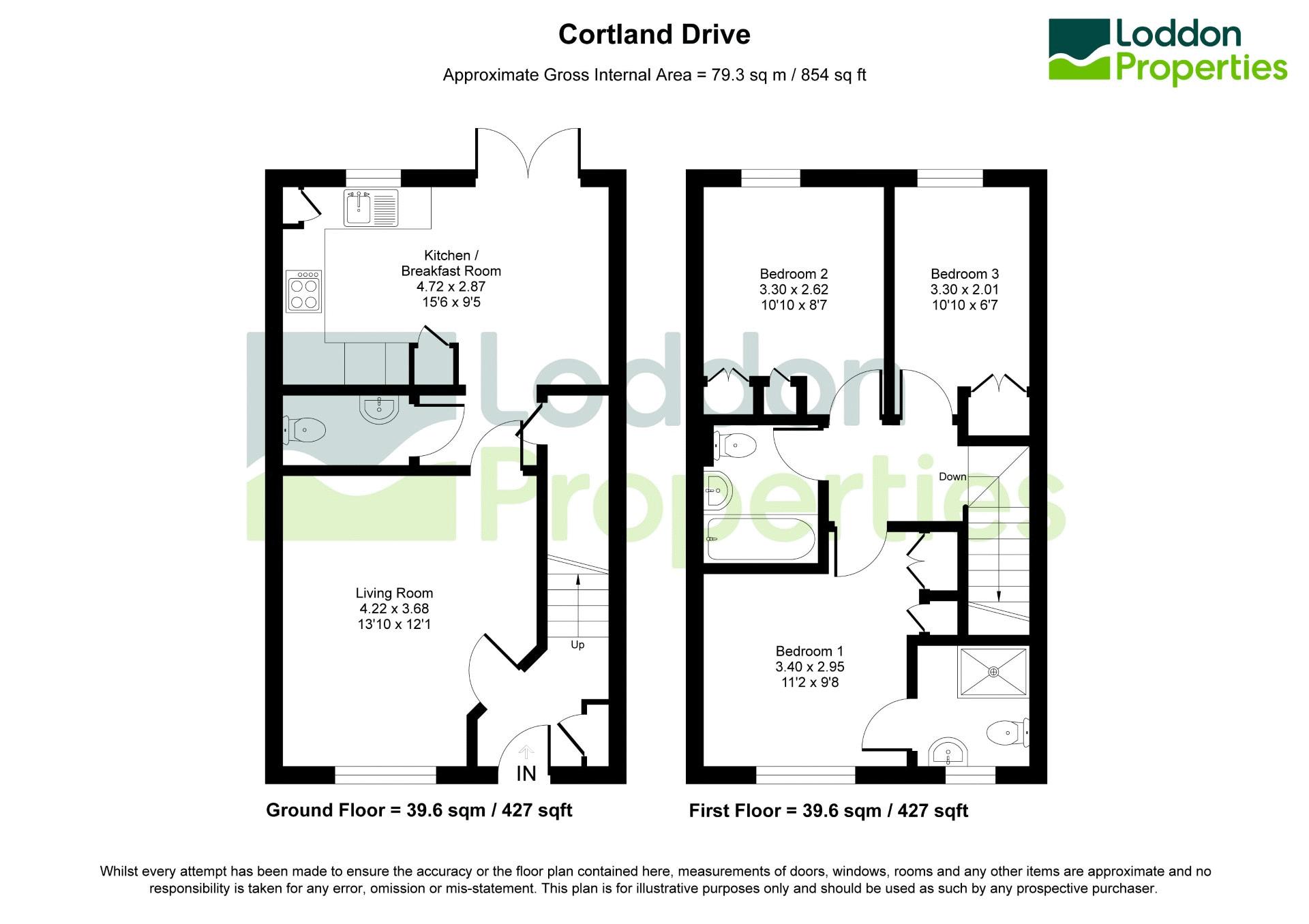 30, Cortland Drive, Tadley floorplan