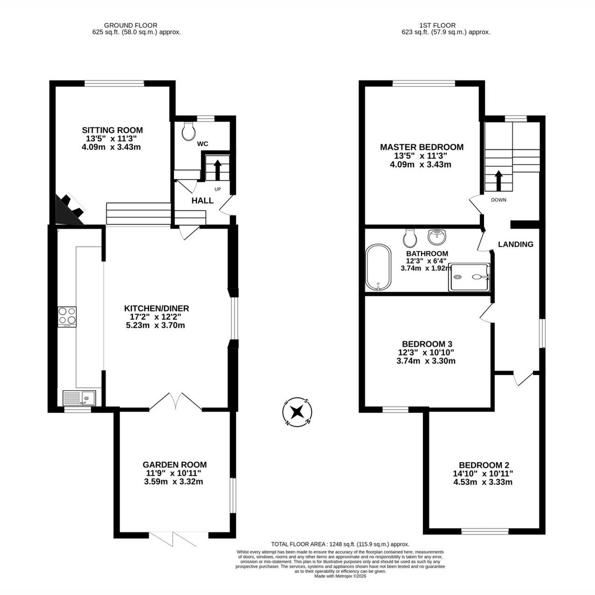 The Woods, Vicarage Road, Napton-on-the-Hill floorplan