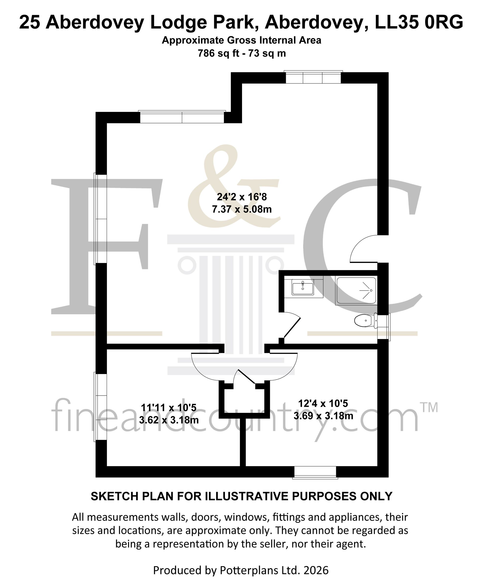 25 Aberdovey Lodge Park, Aberdovey floorplan