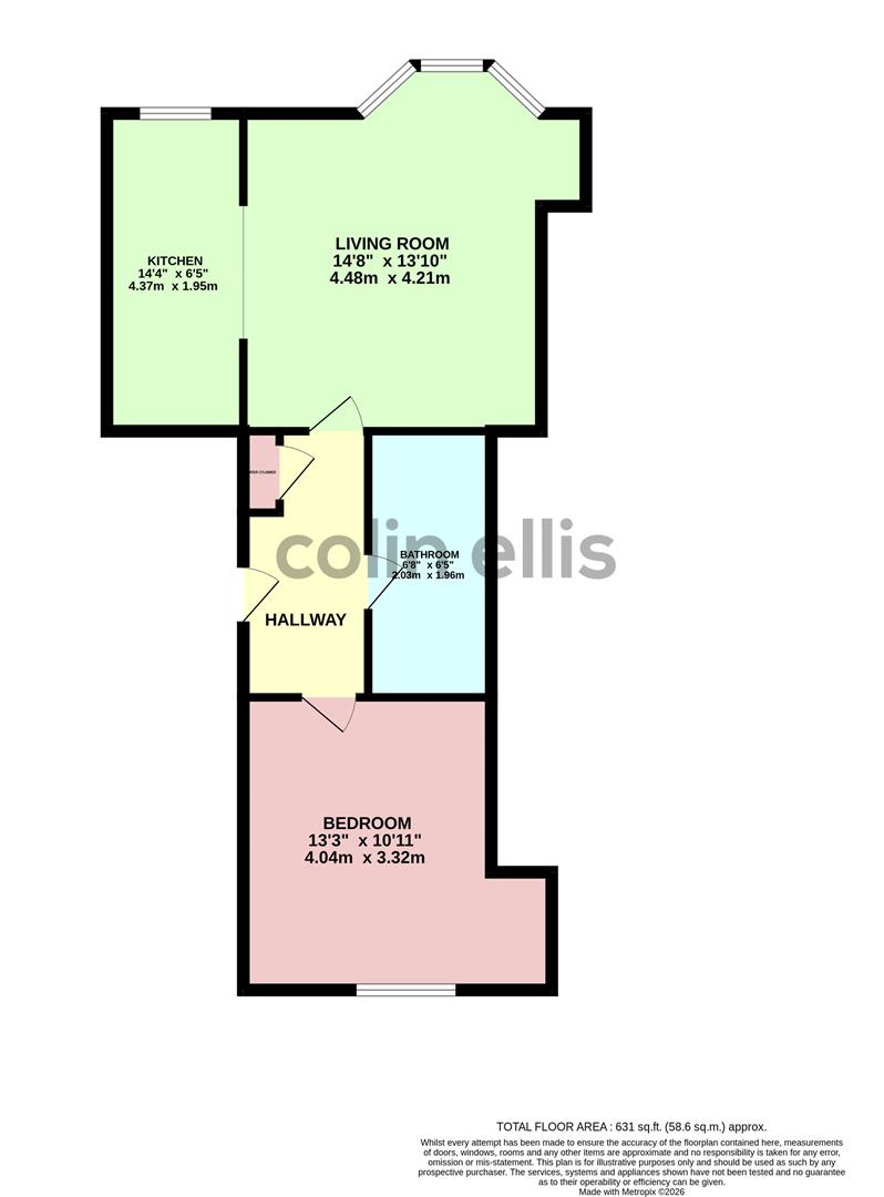 Flat 3, 40, Albemarle Crescent, Scarborough floorplan