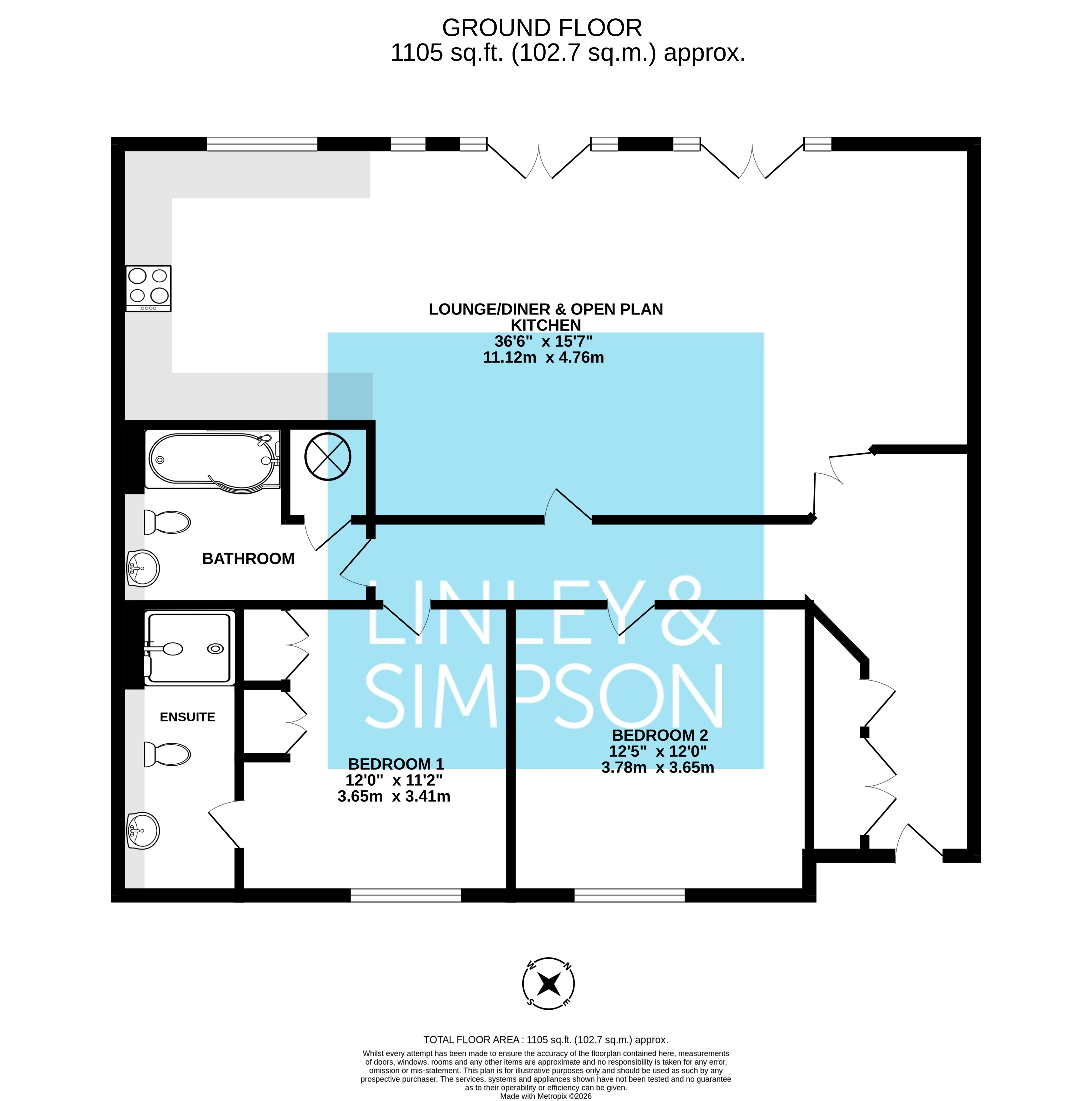 1, Masters House, Bootham floorplan