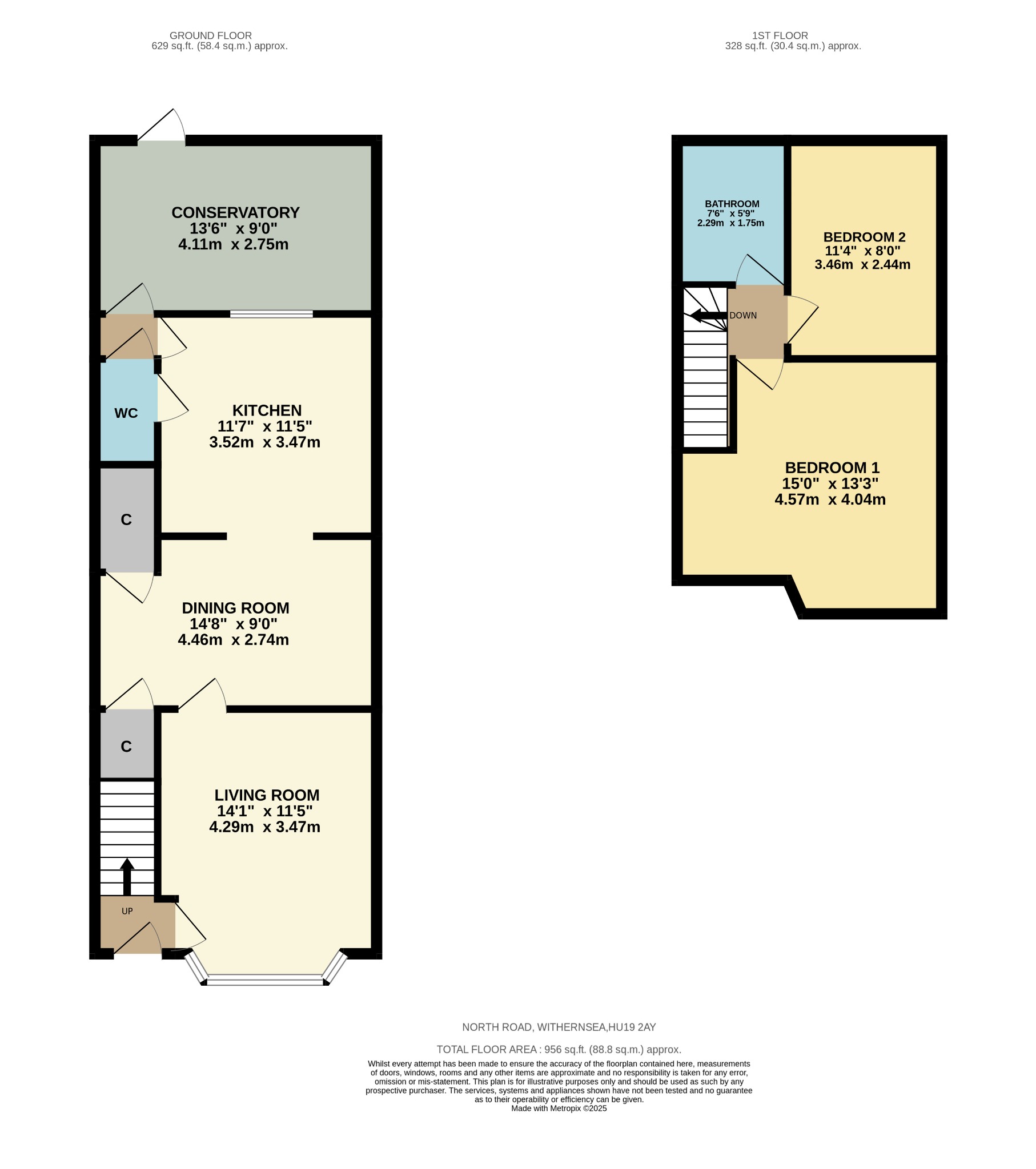 122, North Road, Withernsea floorplan