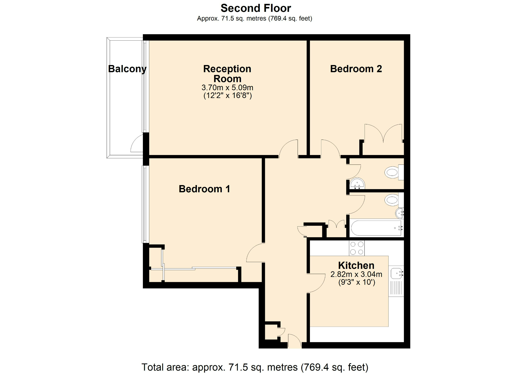 Manor Road, Ashford TW15, 2 bedroom flat for sale 61420855