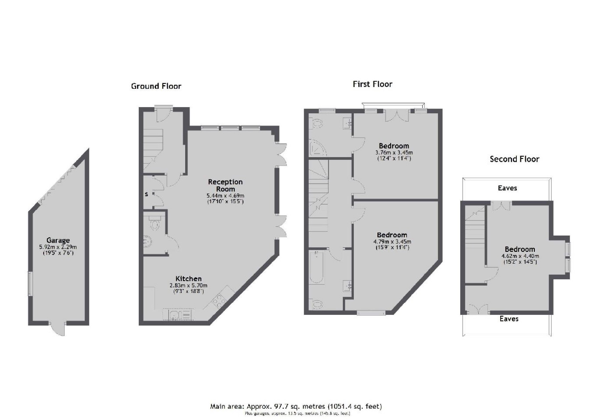 1 Woodlands Terrace, Rodenhurst Road, London floorplan