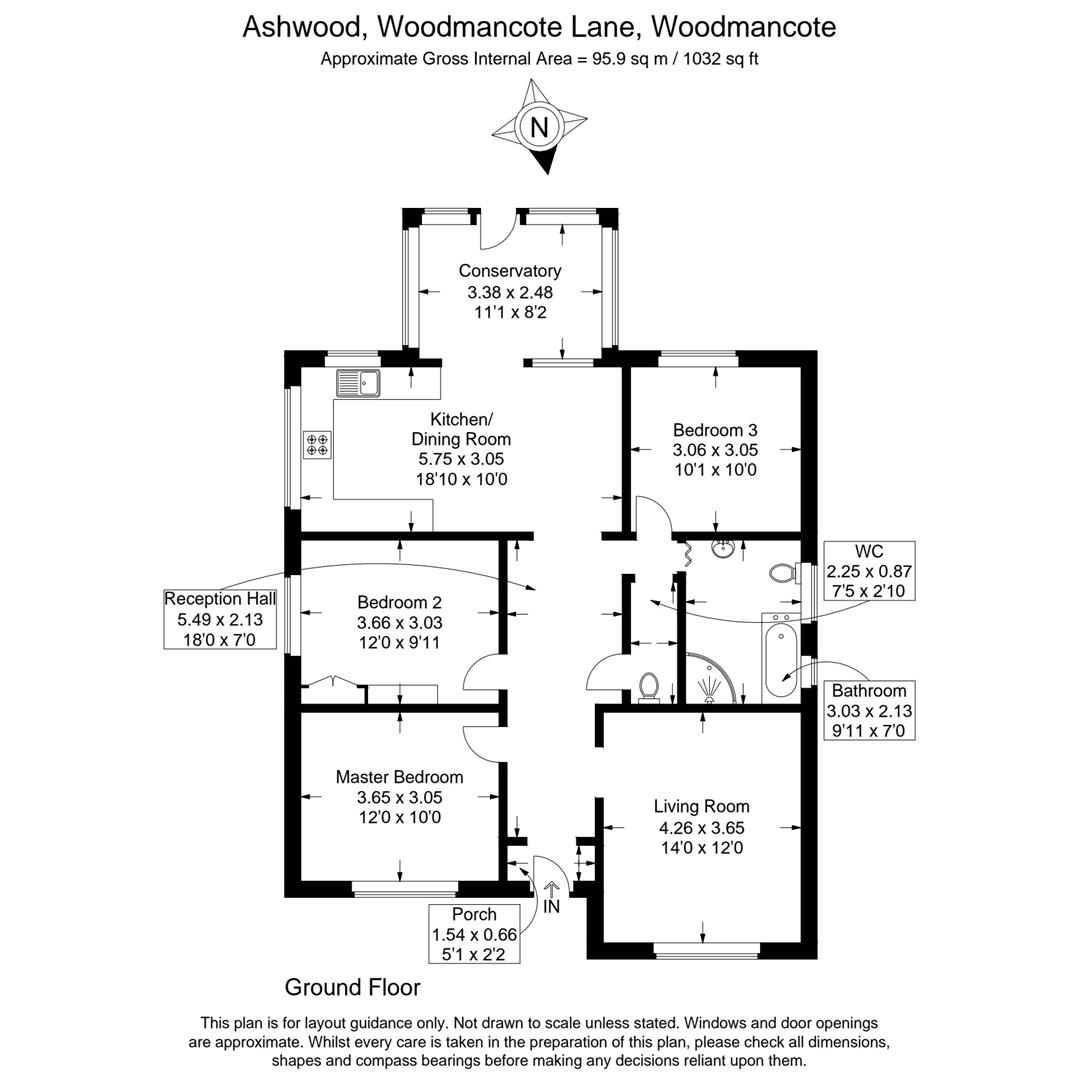 Ashwood, Woodmancote Lane, Emsworth floorplan