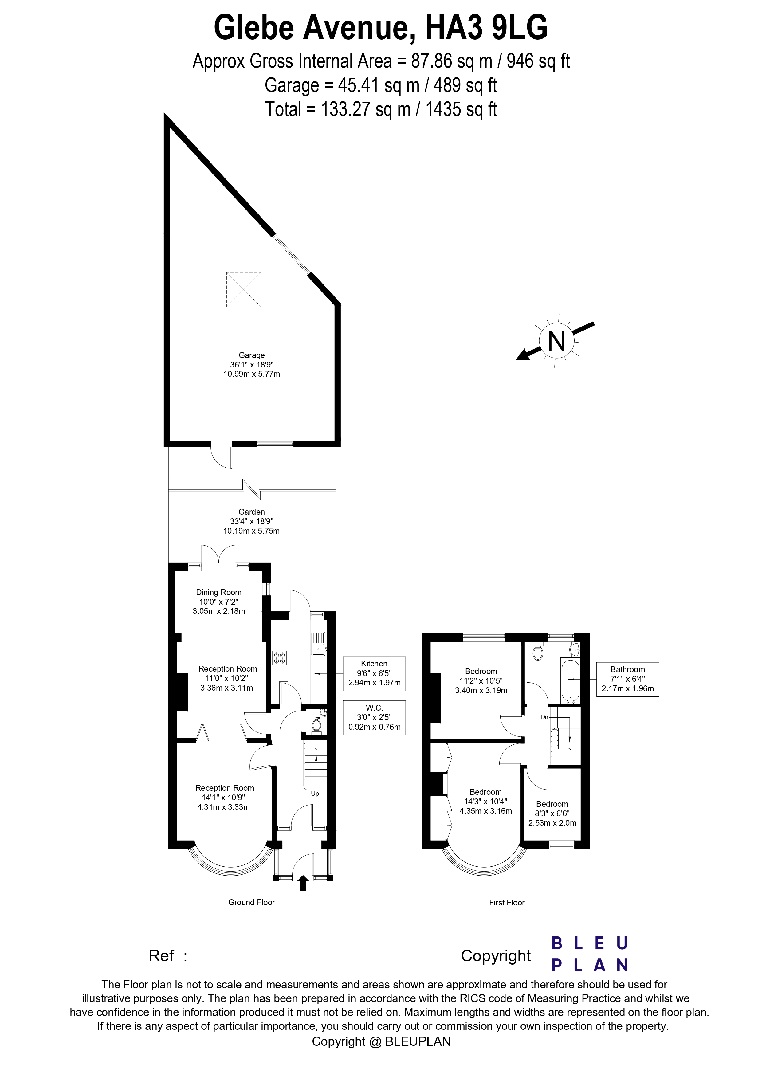 Glebe Avenue, Queensbury floorplan