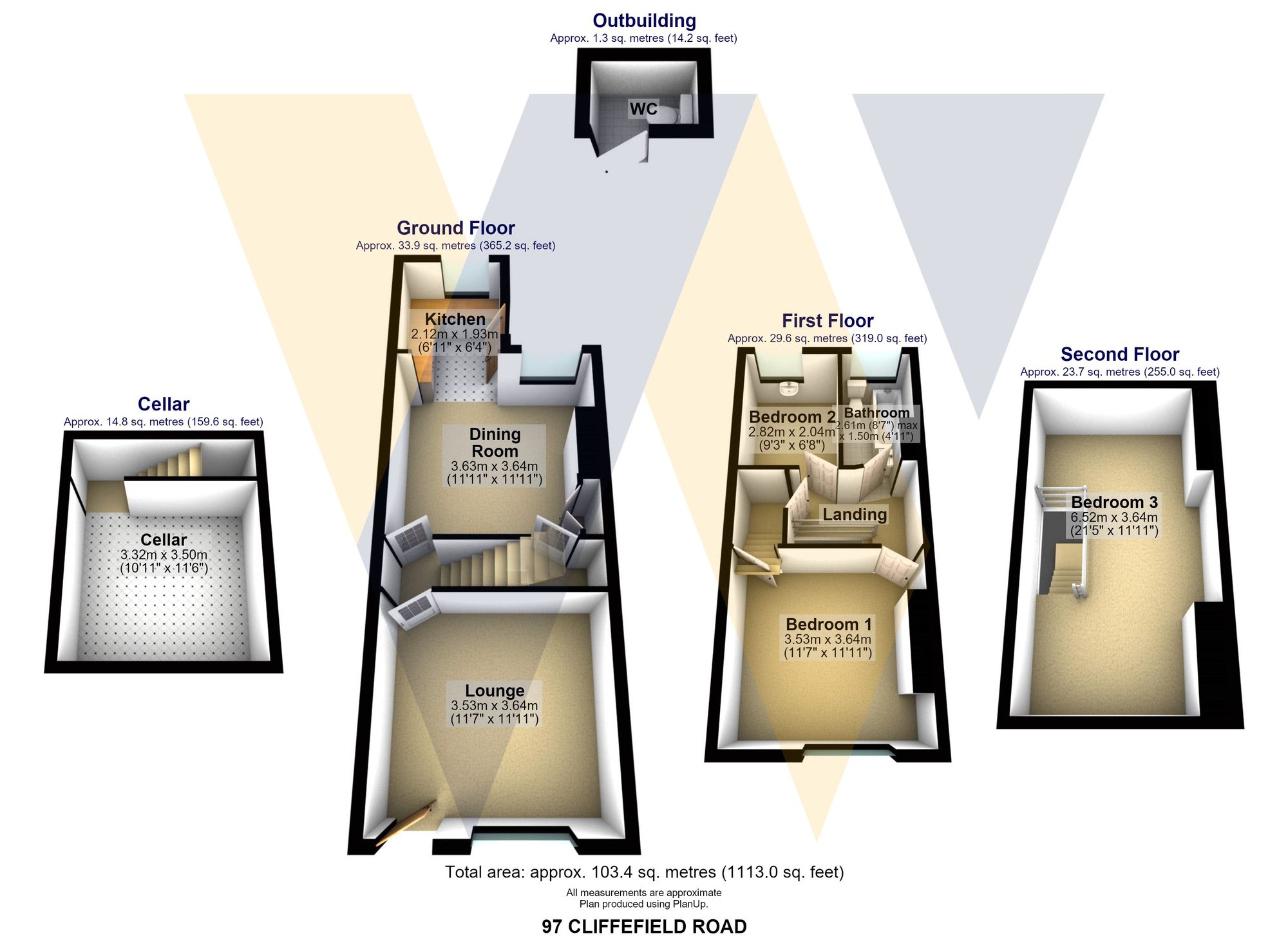 97 Cliffefield Road, Sheffield floorplan