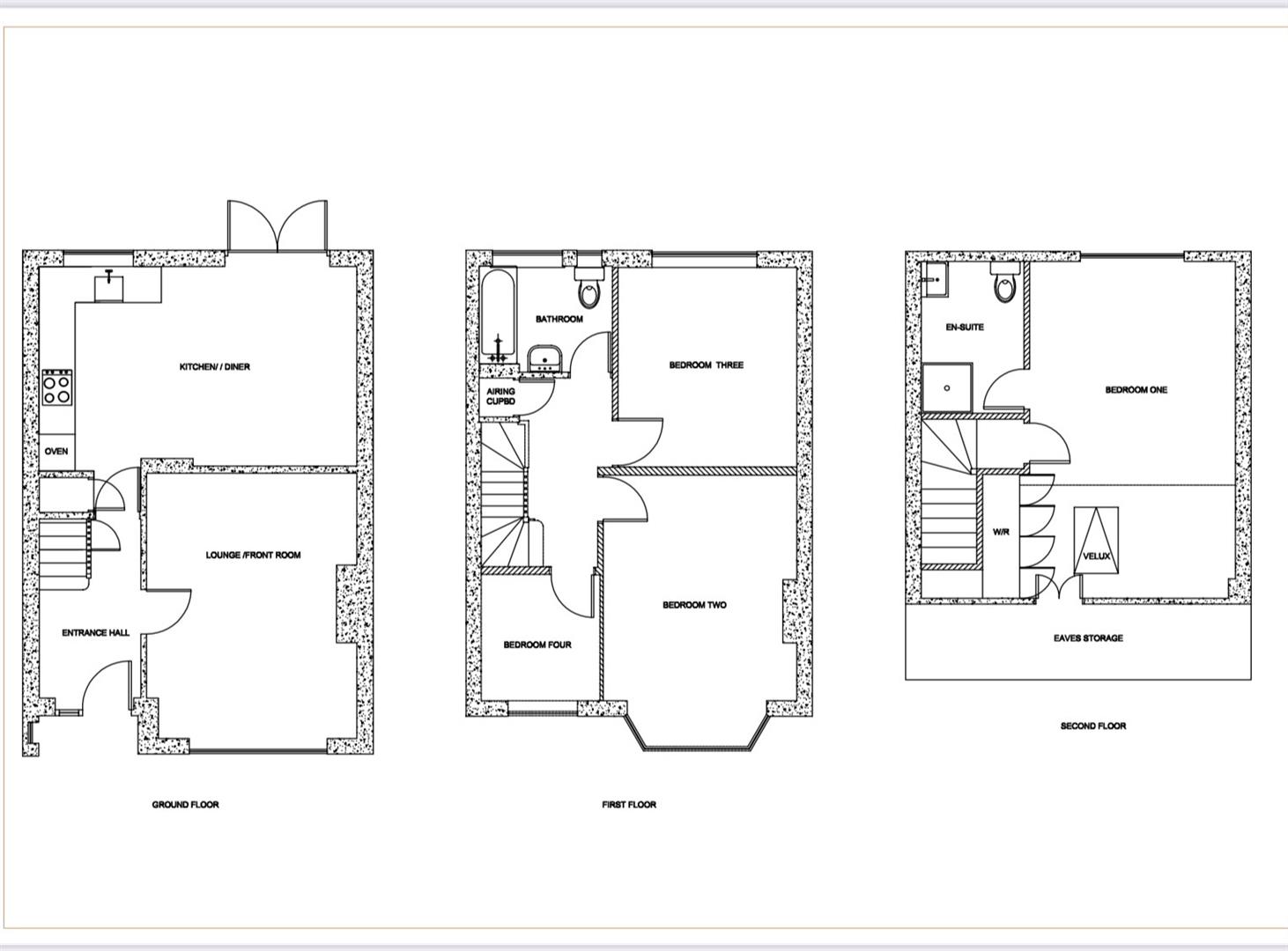 Goffs Lane, Goffs Oak, Waltham Cross EN7, 4 bedroom terraced house for