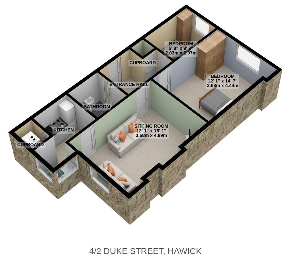 Duke Street, Hawick TD9, 2 bedroom flat for sale 61881144 PrimeLocation