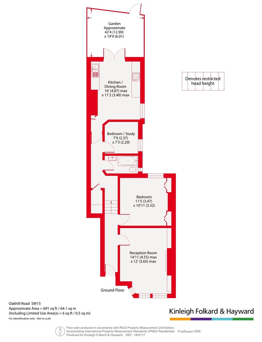 Gff, 145, Oakhill Road, London floorplan