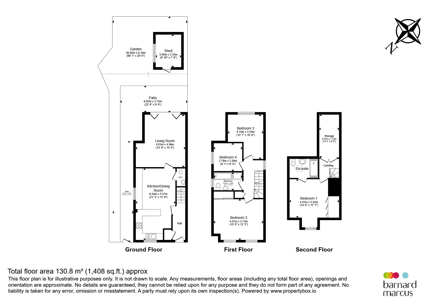 1, Little Thorns Terrace, 136, London Road, Redhill floorplan