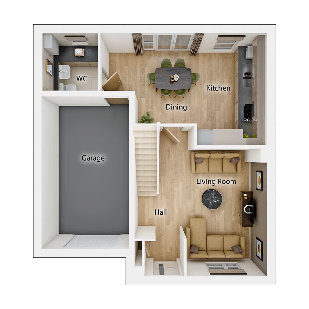 The Chalham - Plot 203, Herrington View, Chislehurst Road, Penshaw, Houghton Le Spring floorplan