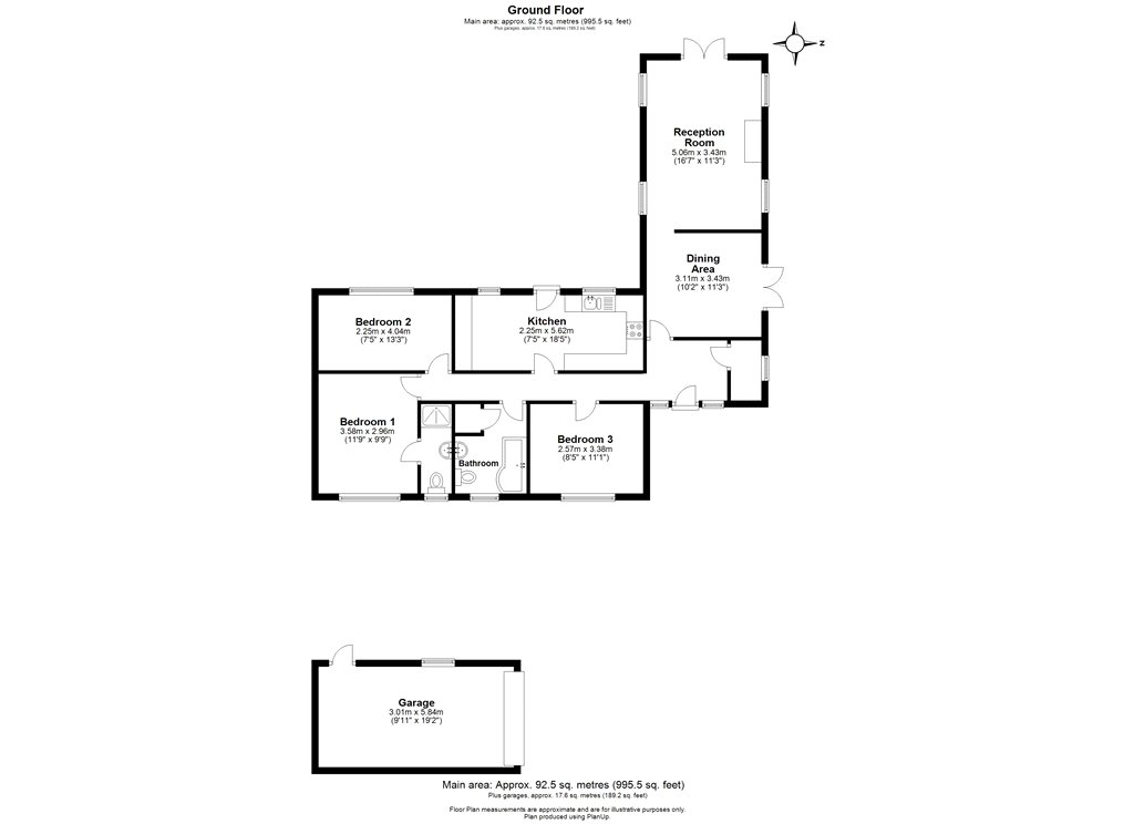 Windsor Ride, Finchampstead, Wokingham RG40, 3 bedroom bungalow for
