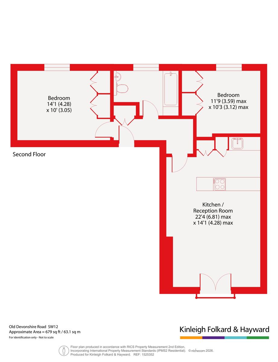 Flat 6, Devonshire House, 5, Old Devonshire Road, London floorplan