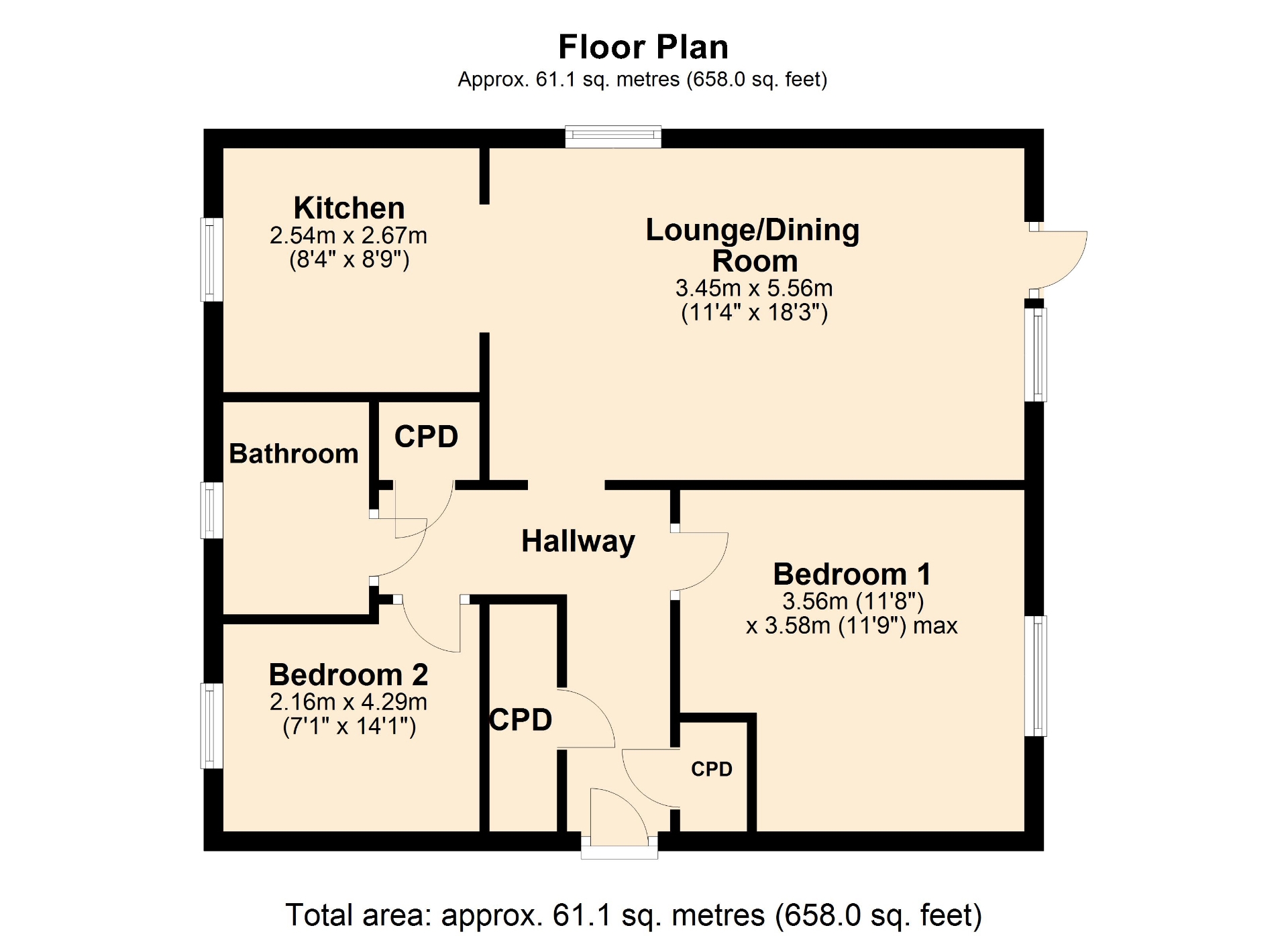 21, Plantagenet Square, Northampton floorplan