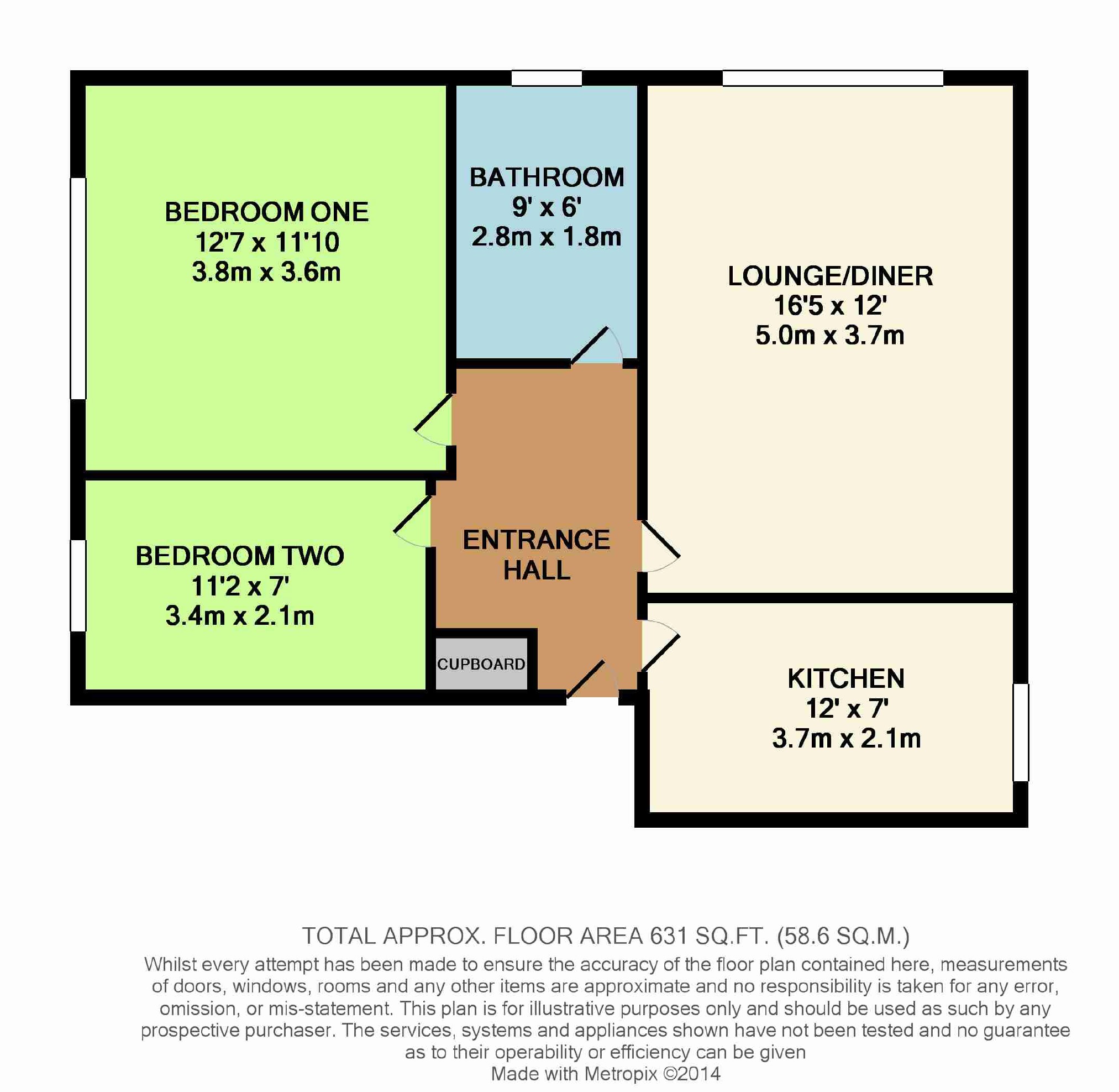 2 Bedrooms Flat to rent in Forest View, Chingford, London E4