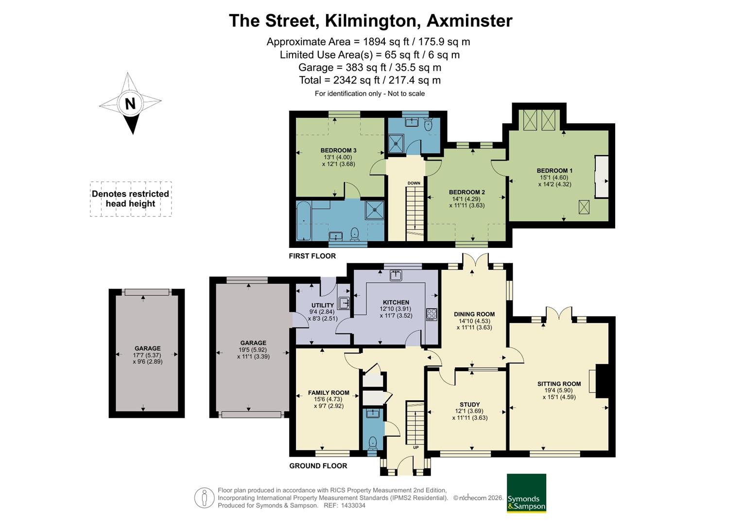 Glentor, The Street, Axminster floorplan
